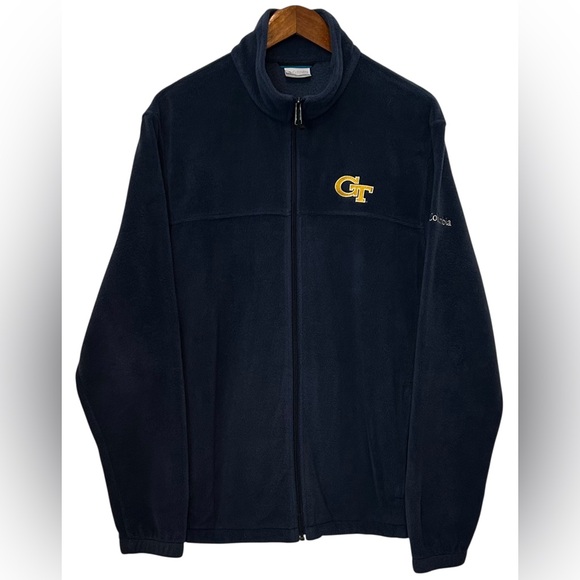 Men’s Columbia Georgia Tech Fleece Jacket SZ L - Picture 1 of 2